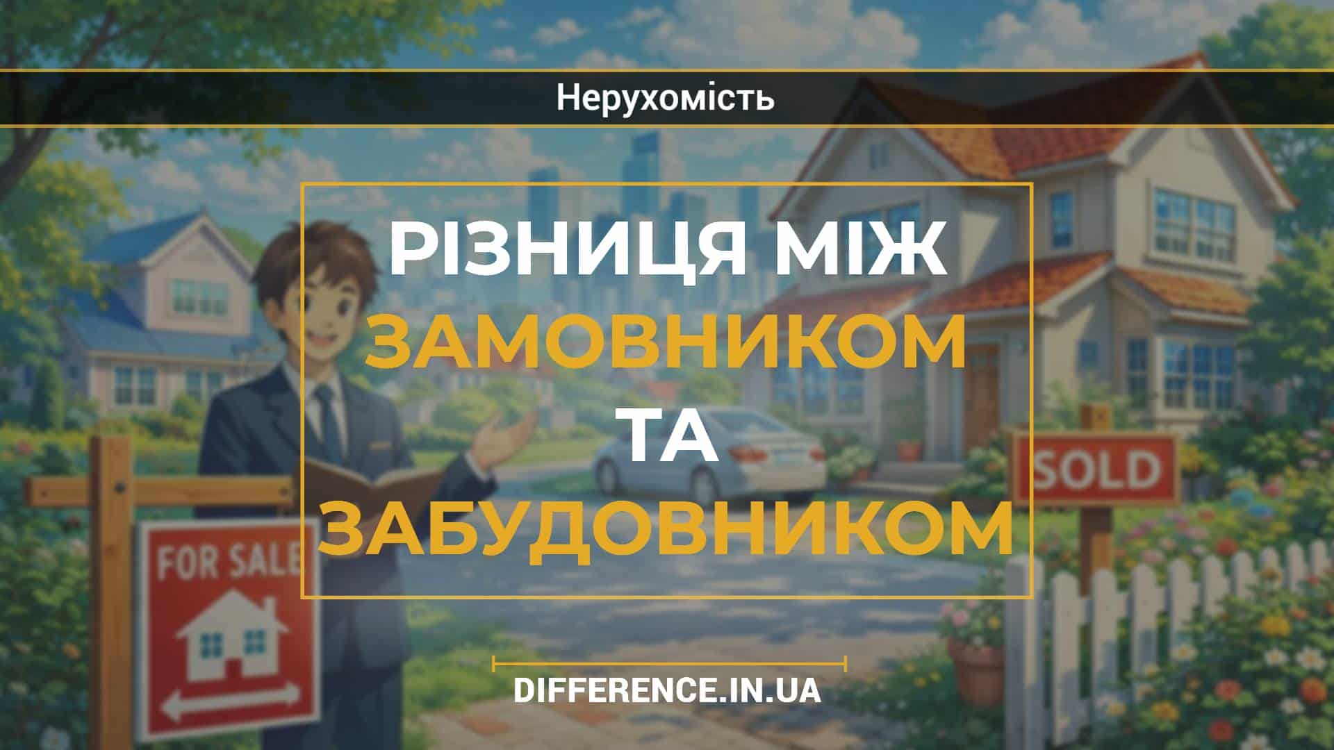 Різниця між замовником та забудовником