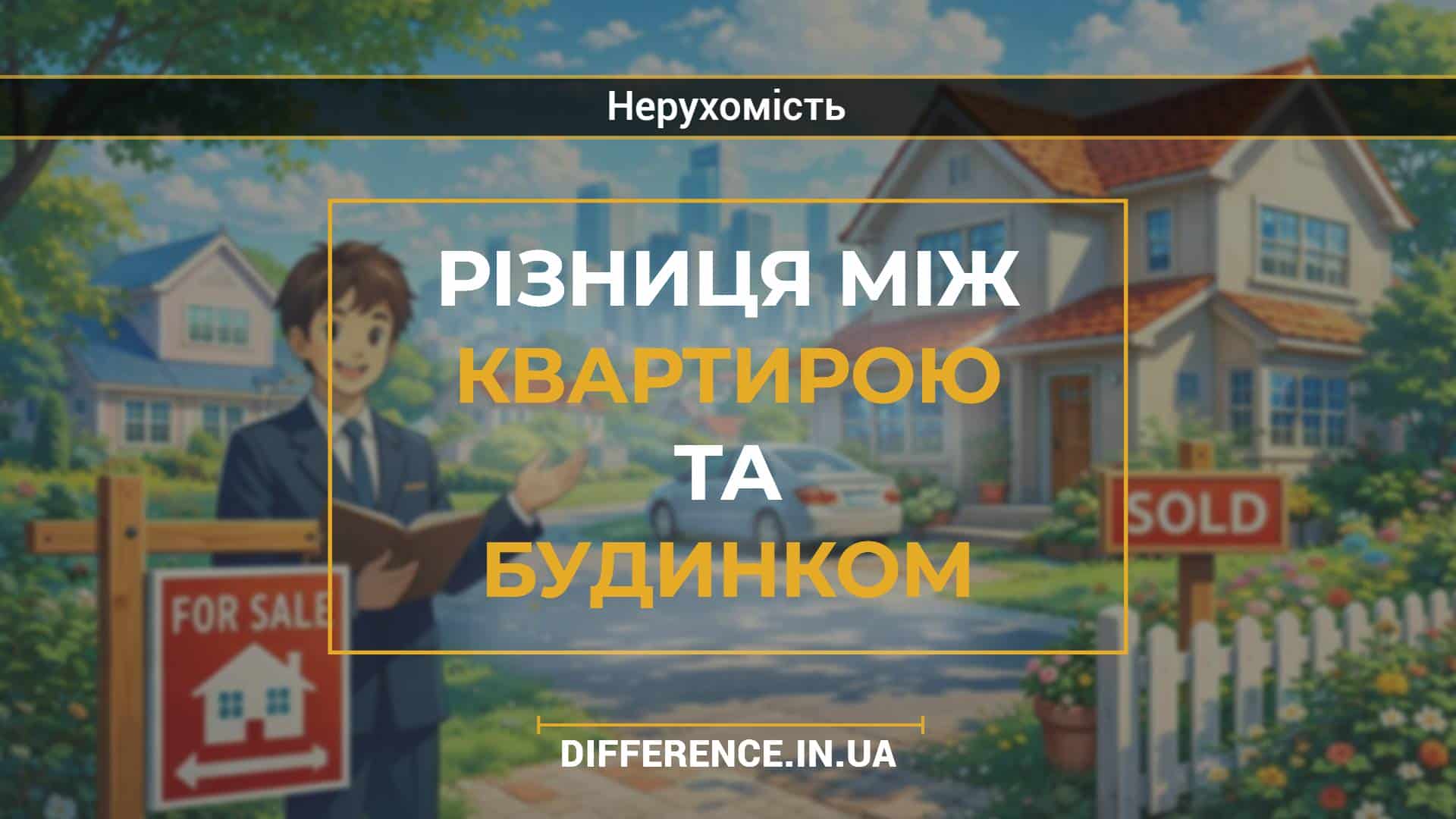 Різниця між квартирою та будинком
