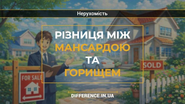 Різниця між мансардою та горищем