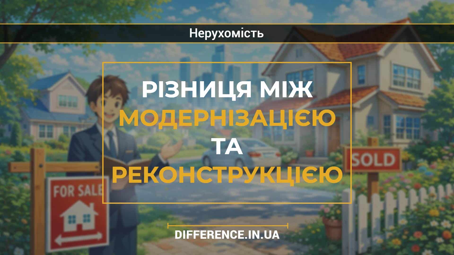 Різниця між модернізацією та реконструкцією