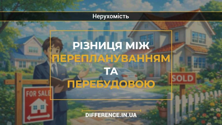 Різниця між переплануванням та перебудовою