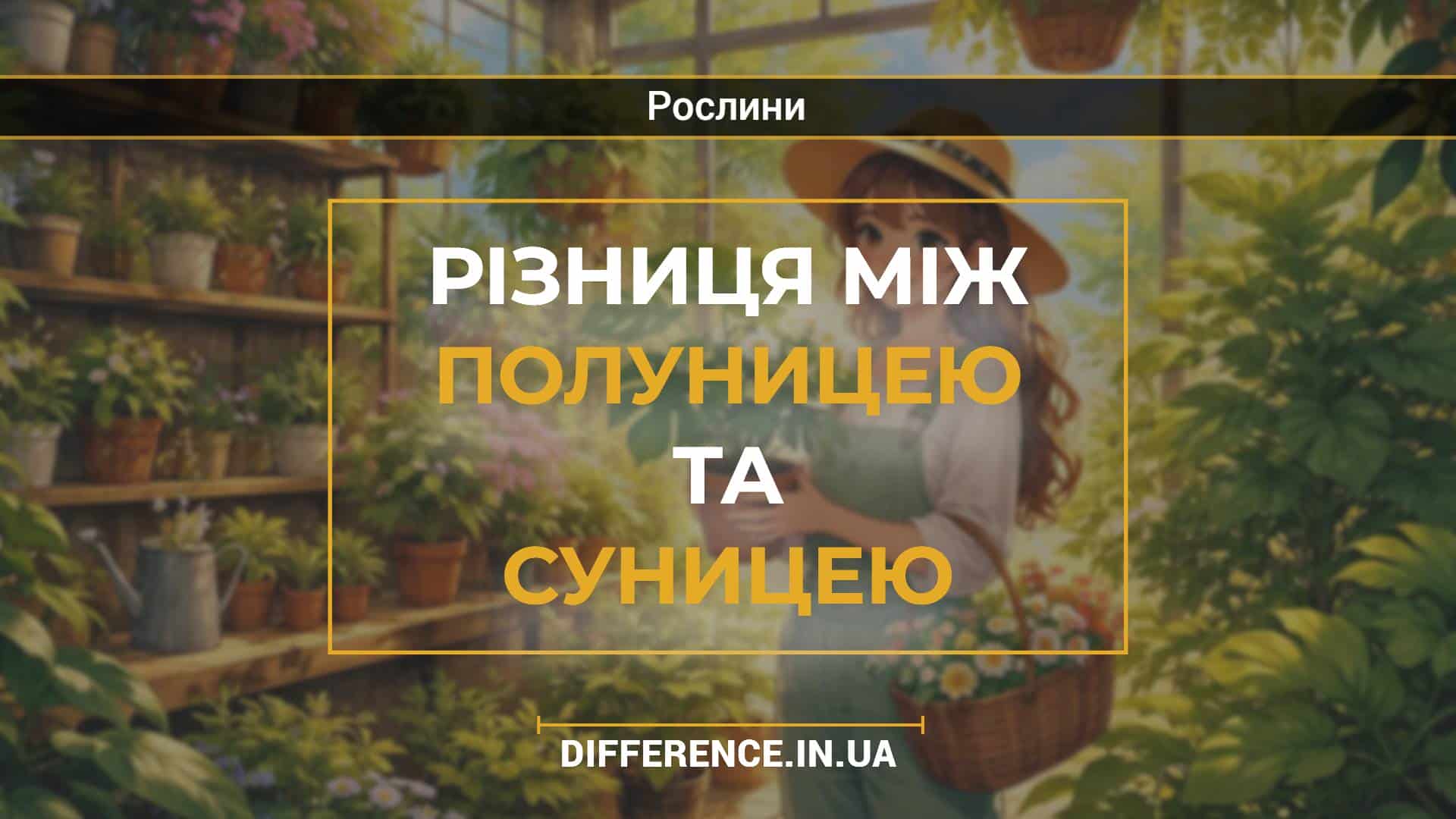 Різниця між полуницею та суницею