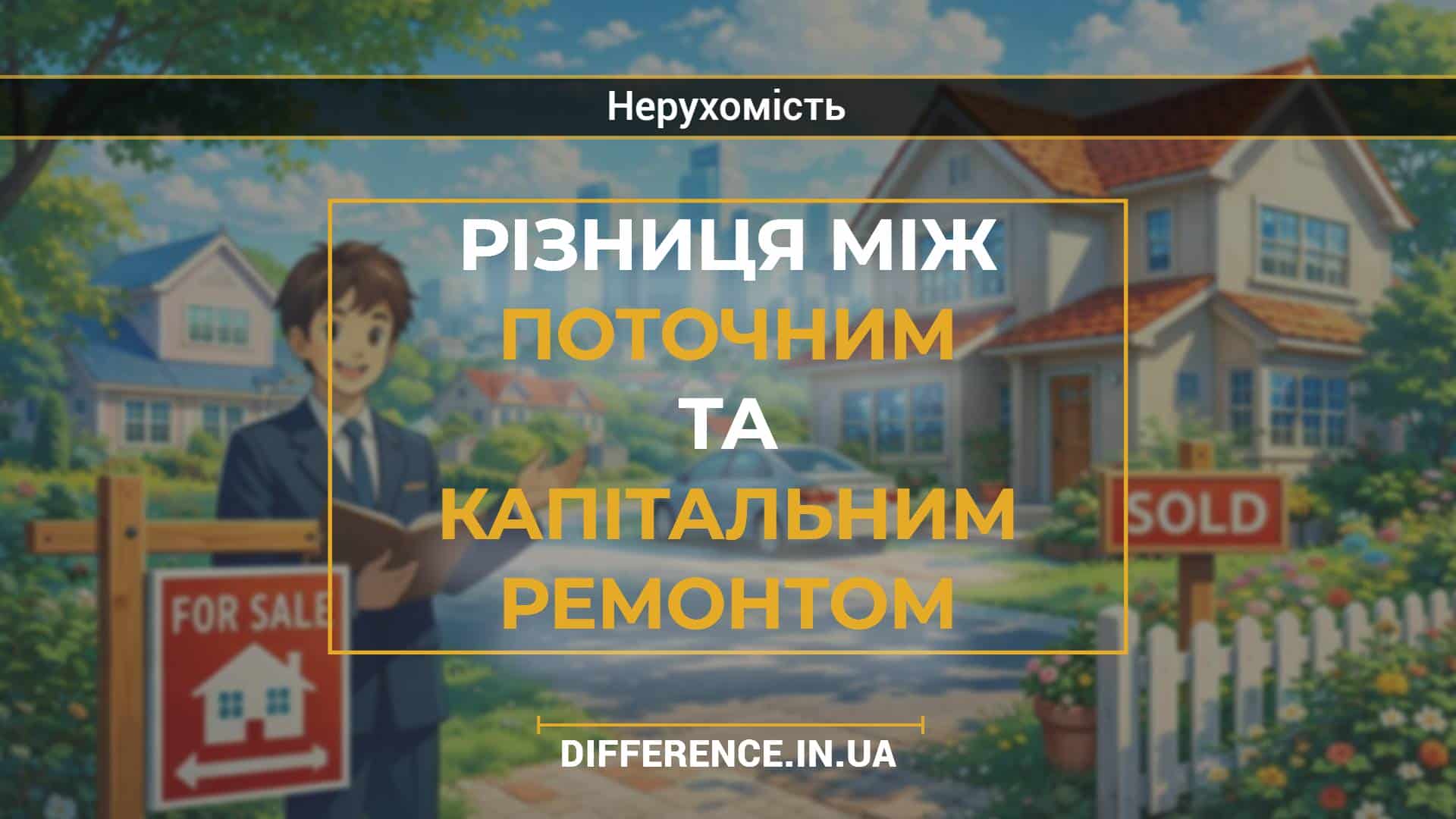 Різниця між поточним та капітальним ремонтом