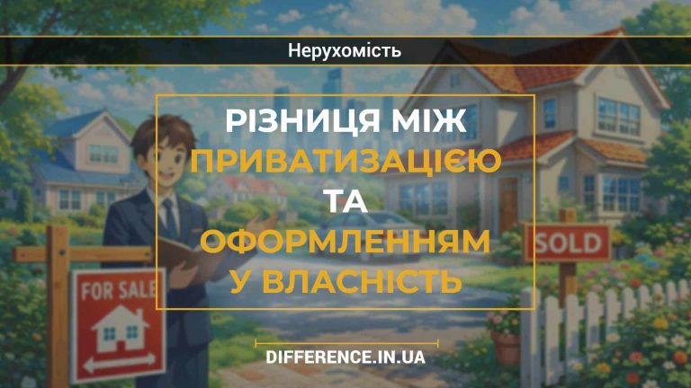 Різниця між приватизацією та оформленням у власність