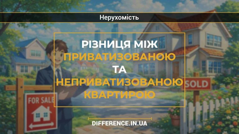 Різниця між приватизованою та неприватизованою квартирою
