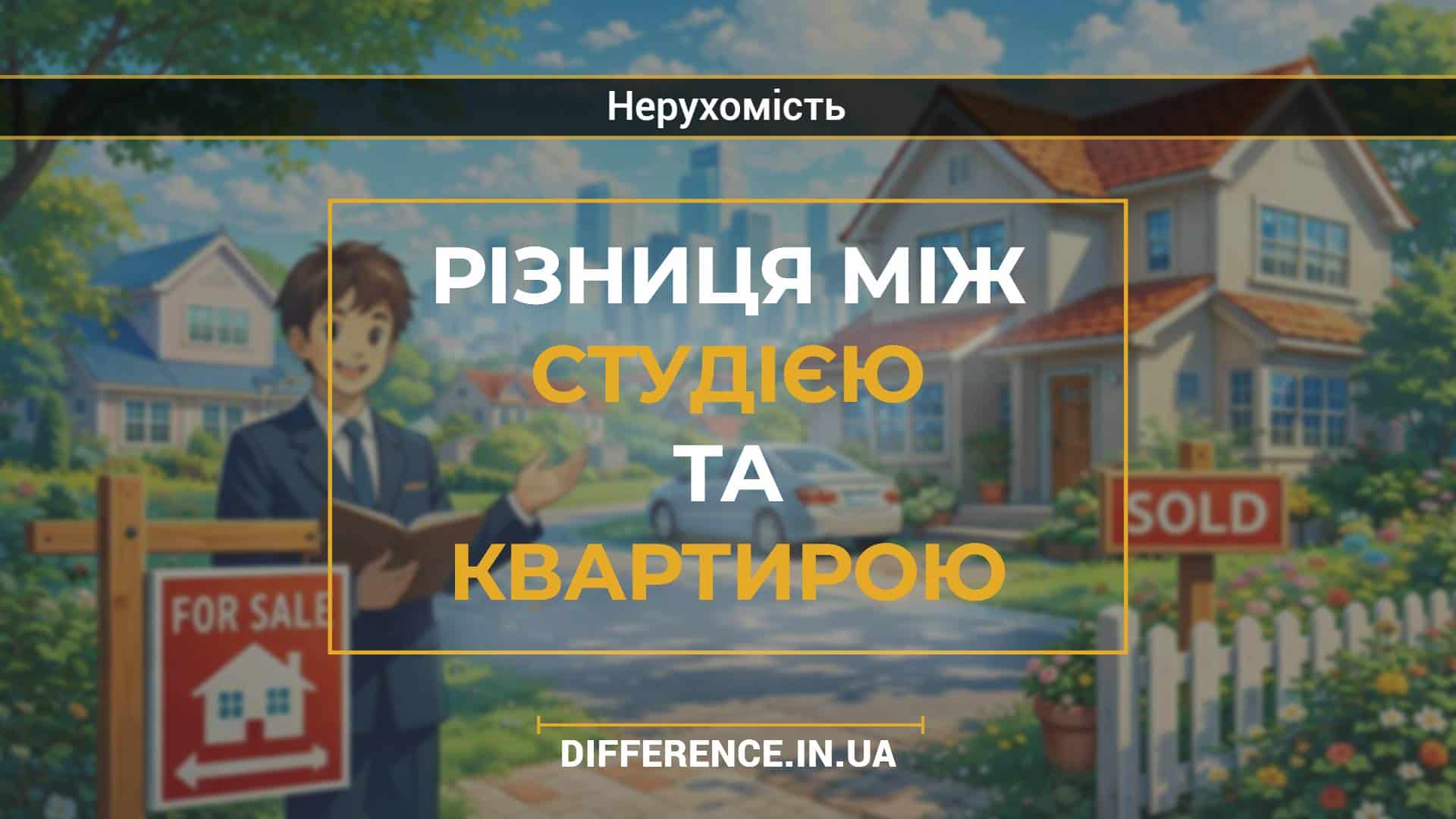 Різниця між студією та квартирою