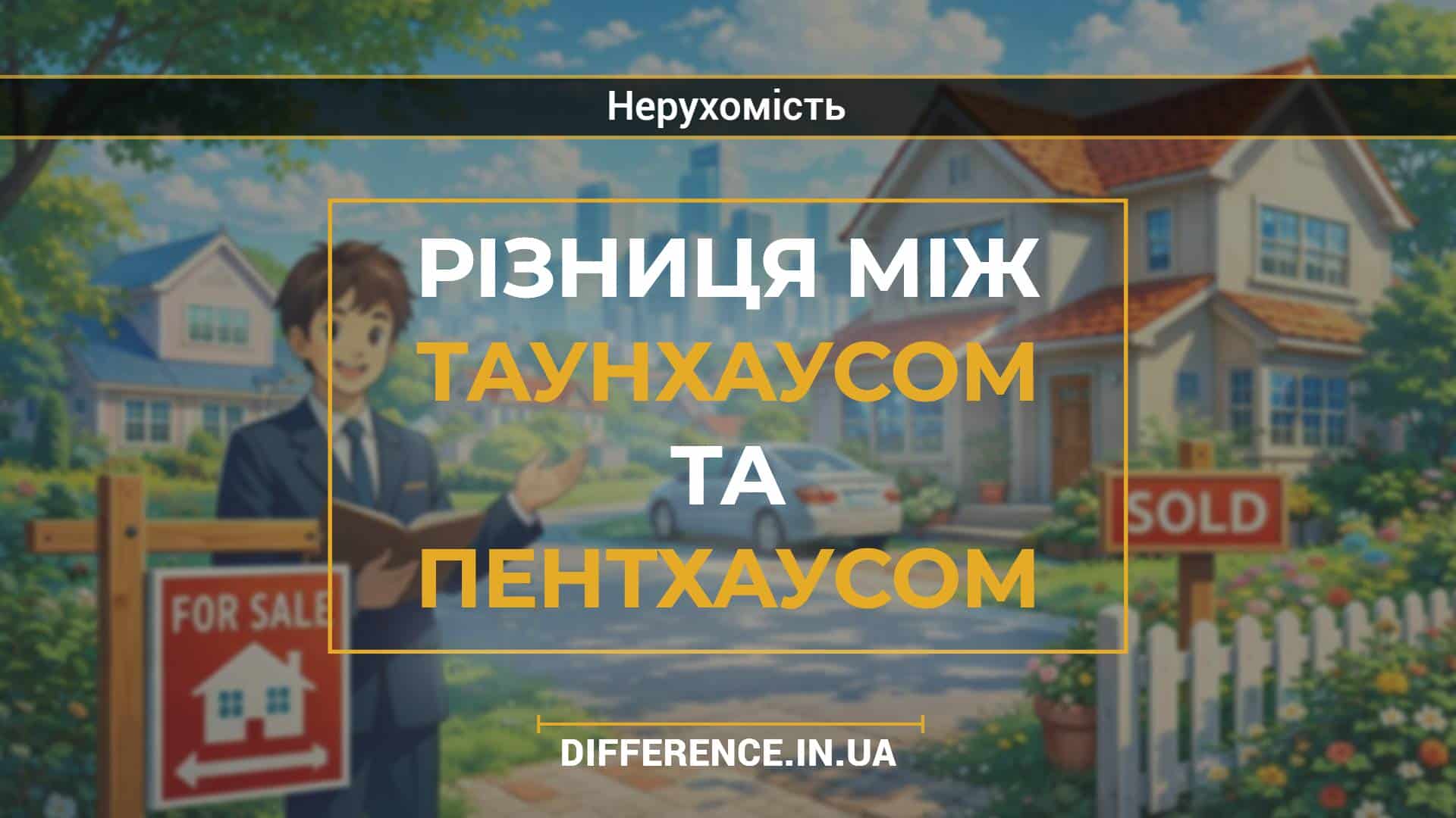 Різниця між таунхаусом та пентхаусом