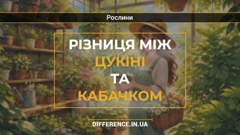 Різниця між цукіні та кабачком