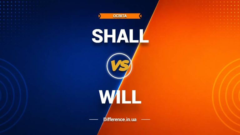 Різниця між Shall і Will