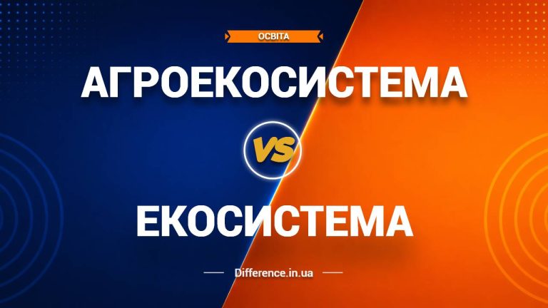 Різниця між агроекосистемою та екосистемою