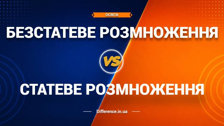 Різниця між безстатевим і статевим розмноженням