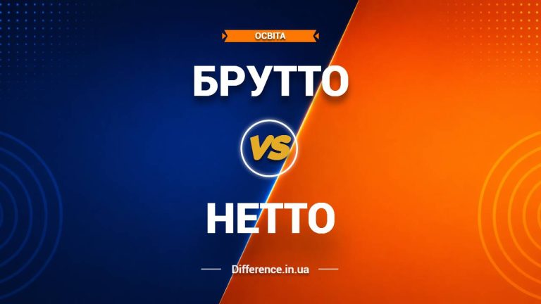 Різниця між брутто та нетто