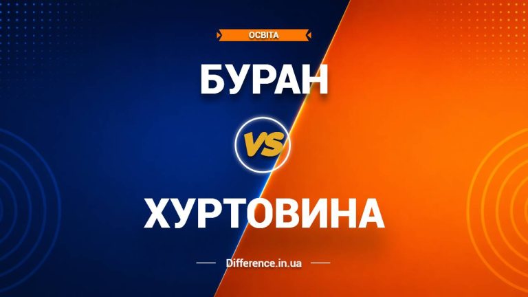 Різниця між бураном і хуртовиною
