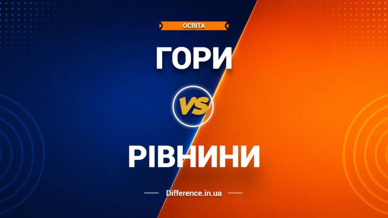Різниця між горами та рівнинами
