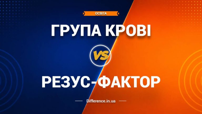 Різниця між групою крові та резус-фактором