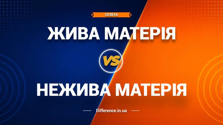 Різниця між живою та неживою матерією