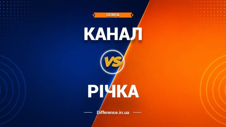 Різниця між каналом і річкою