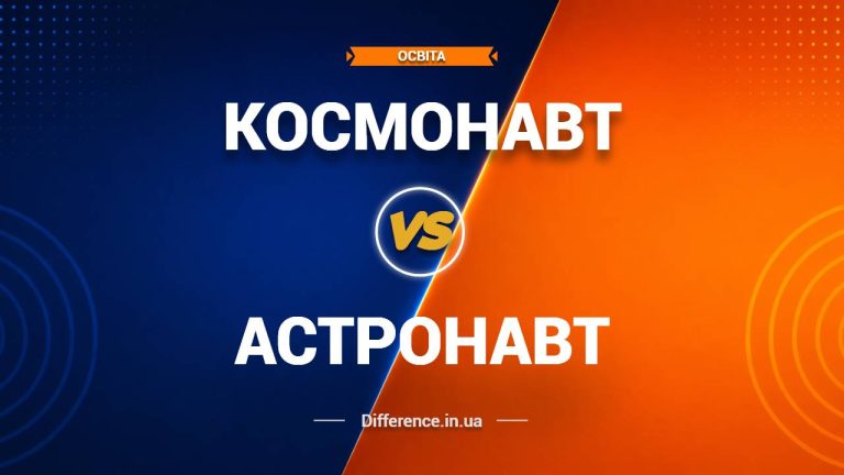 Різниця між космонавтом і астронавтом