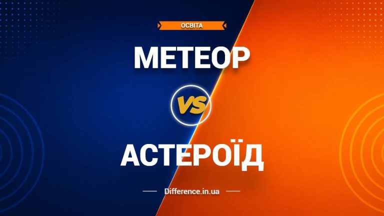 Різниця між метеором та астероїдом