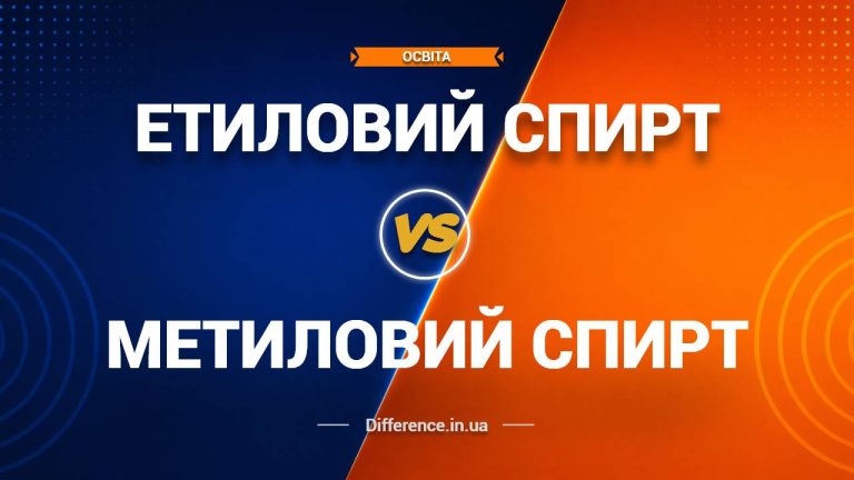 Різниця між метиловим і етиловим спиртом