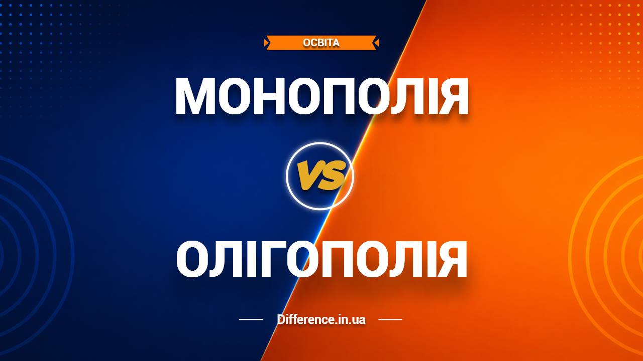 Різниця між монополією та олігополією