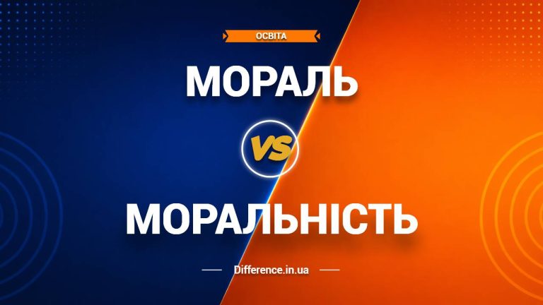 Різниця між мораллю та моральністю
