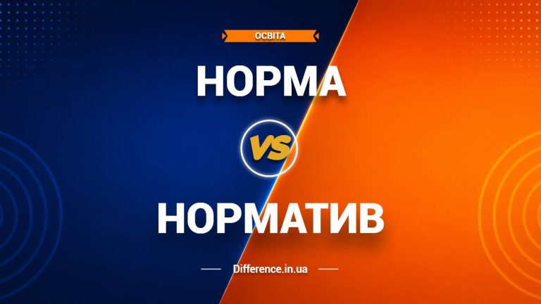 Різниця між нормою та нормативом