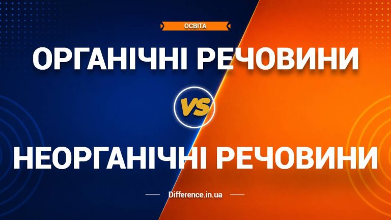 Різниця між органічними та неорганічними речовинами