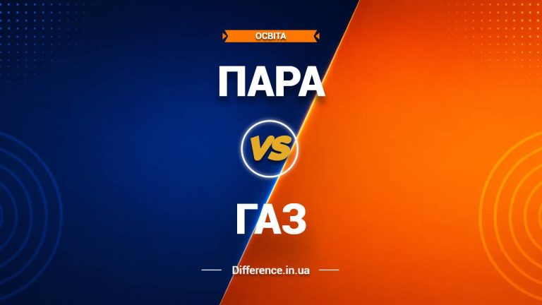 Різниця між парою та газом
