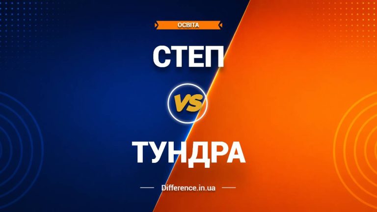 Різниця між степом і тундрою