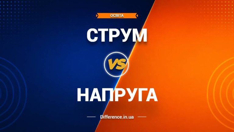 Різниця між струмом і напругою