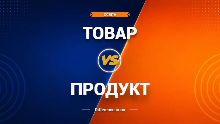 Різниця між товаром та продуктом
