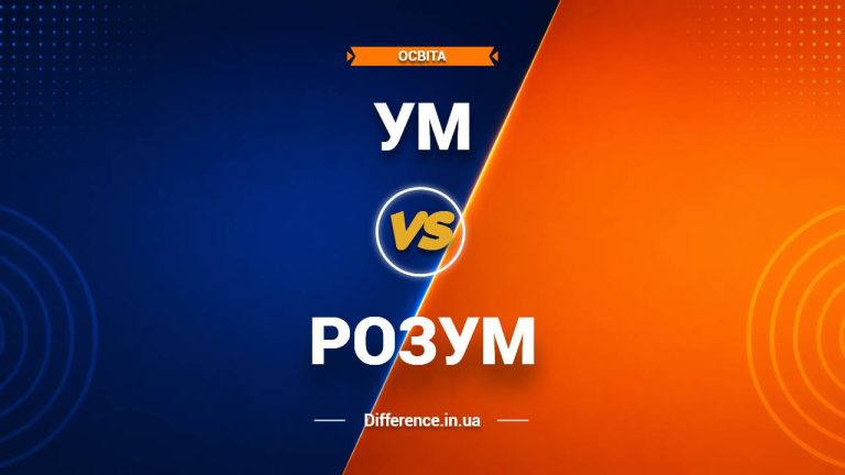Різниця між умом та розумом