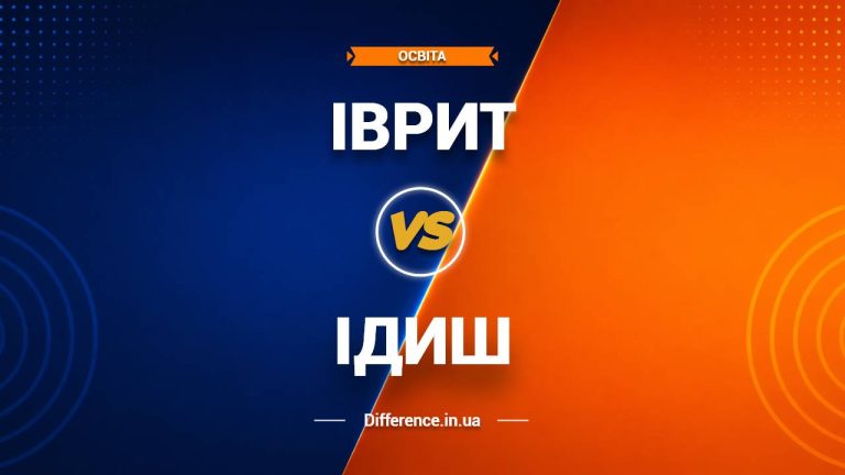 Різниця між івритом та ідишем