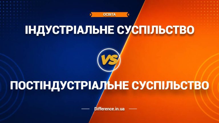 Різниця між індустріальним і постіндустріальним суспільством