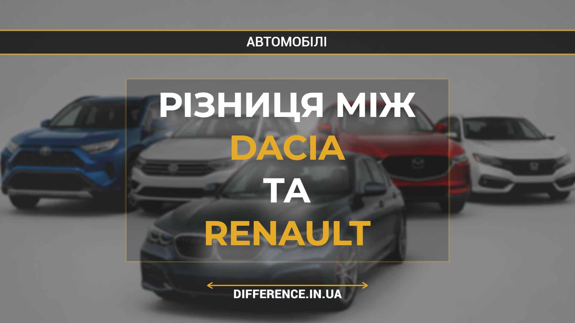 Різниця між Dacia та Renault