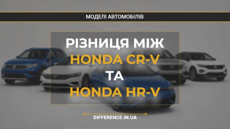 Різниця між Honda CR-V та Honda HR-V