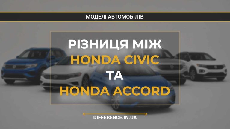 Різниця між Honda Civic та Honda Accord