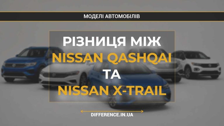 Різниця між Nissan Qashqai та Nissan X-Trail