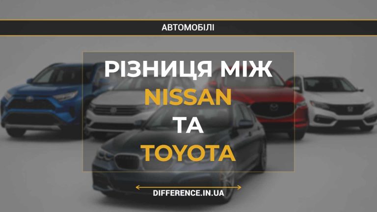 Різниця між Nissan та Toyota