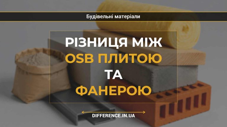 Різниця між OSB плитою та фанерою