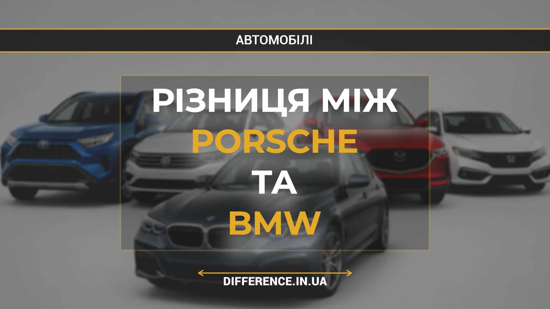 Різниця між Porsche та BMW