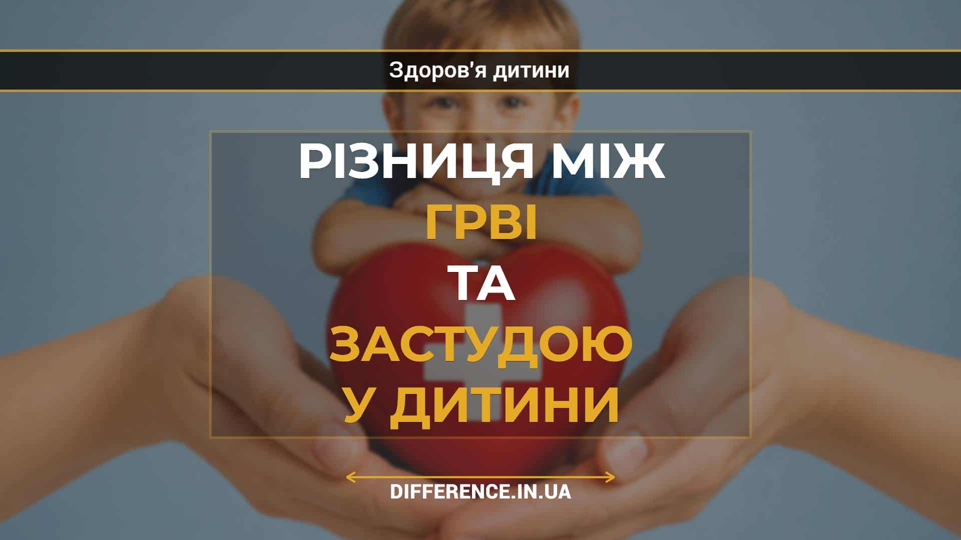 Різниця між ГРВІ та застудою у дитини