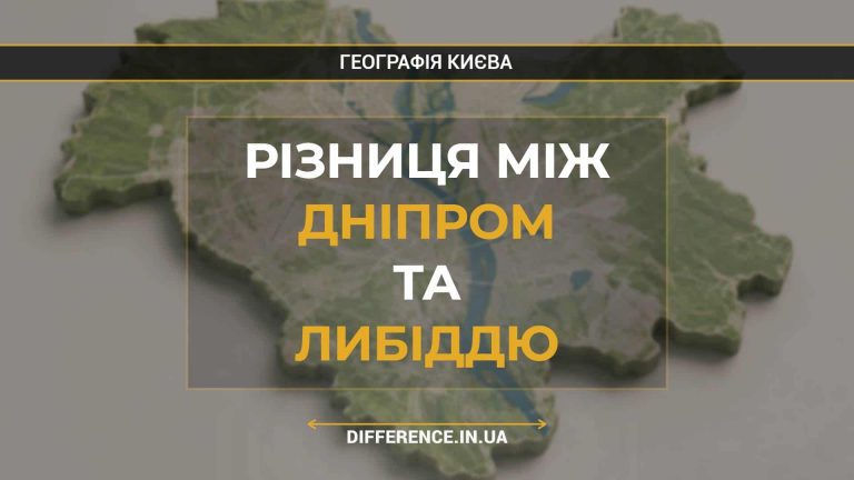 Різниця між Дніпром та Либіддю