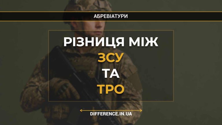 Різниця між ЗСУ та ТрО