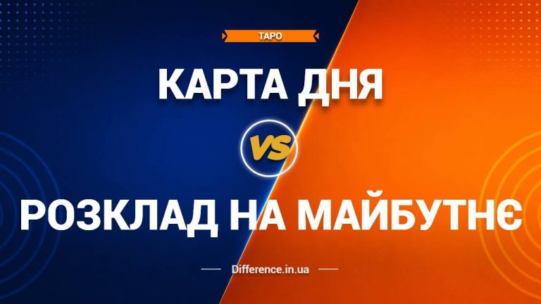 Різниця між Картою Дня та Розкладом на Майбутнє