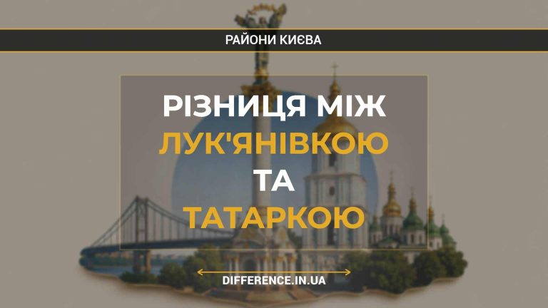 Різниця між Лук'янівкою та Татаркою