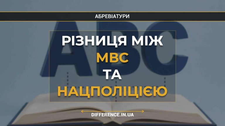 Різниця між МВС та Нацполіцією