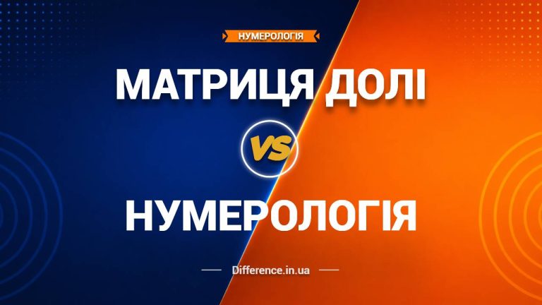 Різниця між Матрицею Долі та Нумерологією
