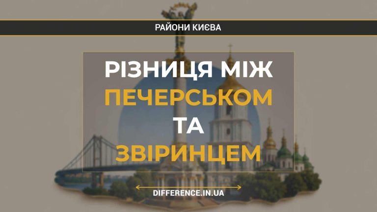 Різниця між Печерськом та Звіринцем